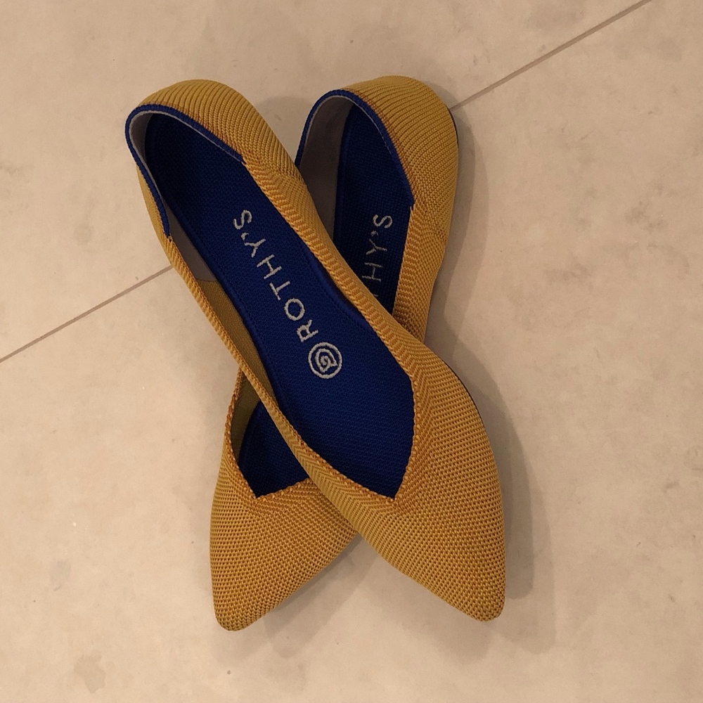 Rothy's The Point in Marigold Size 6.5